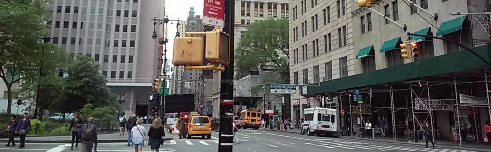 Broadway in Manhattan near COPE ESL classes